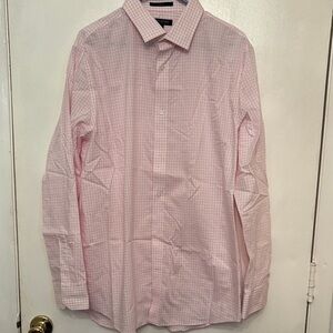 Banana Republic Pink Gingham Dress Shirt